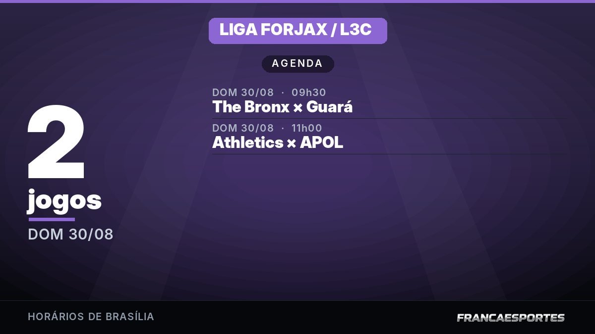 Capa da agenda com 2 jogos